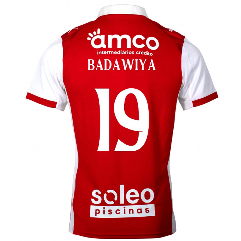 Danxen Kinderen Rola Badawiya #19 Rood Wit Thuisshirt Thuistenue 2025/26 T-Shirt