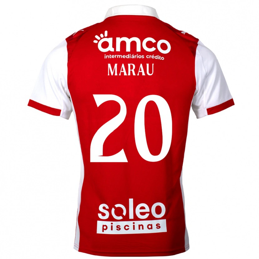 Danxen Kinderen Madalena Marau #20 Rood Wit Thuisshirt Thuistenue 2025/26 T-Shirt