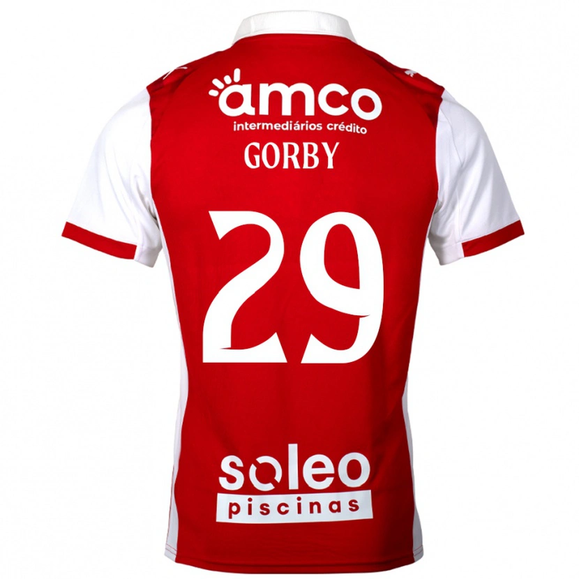 Danxen Kinderen Gorby #29 Rood Wit Thuisshirt Thuistenue 2025/26 T-Shirt