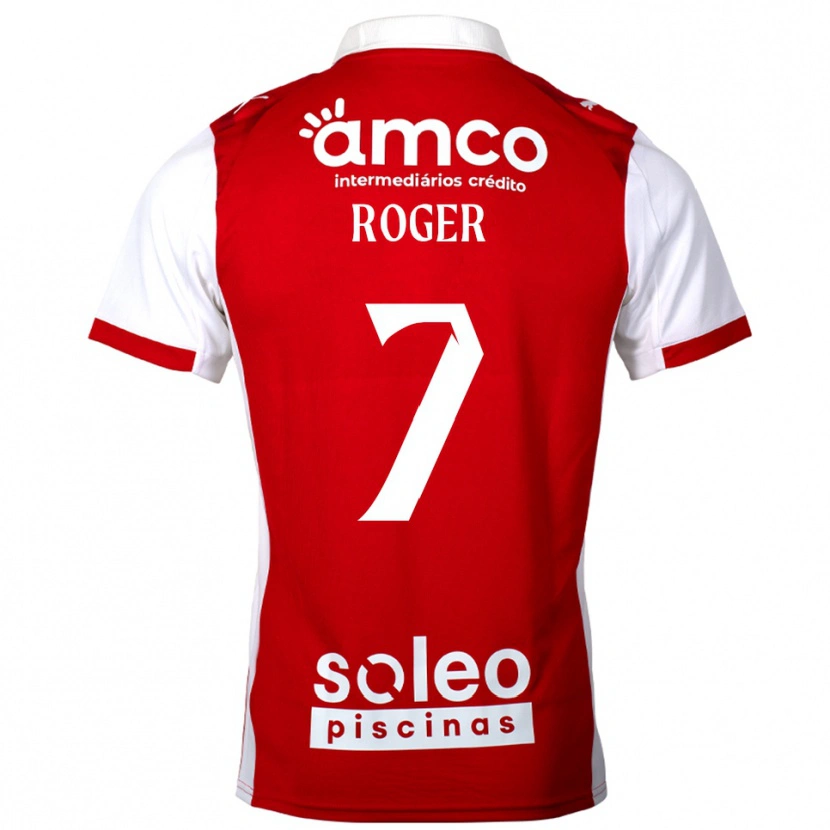 Danxen Kinderen Roger #7 Rood Wit Thuisshirt Thuistenue 2025/26 T-Shirt