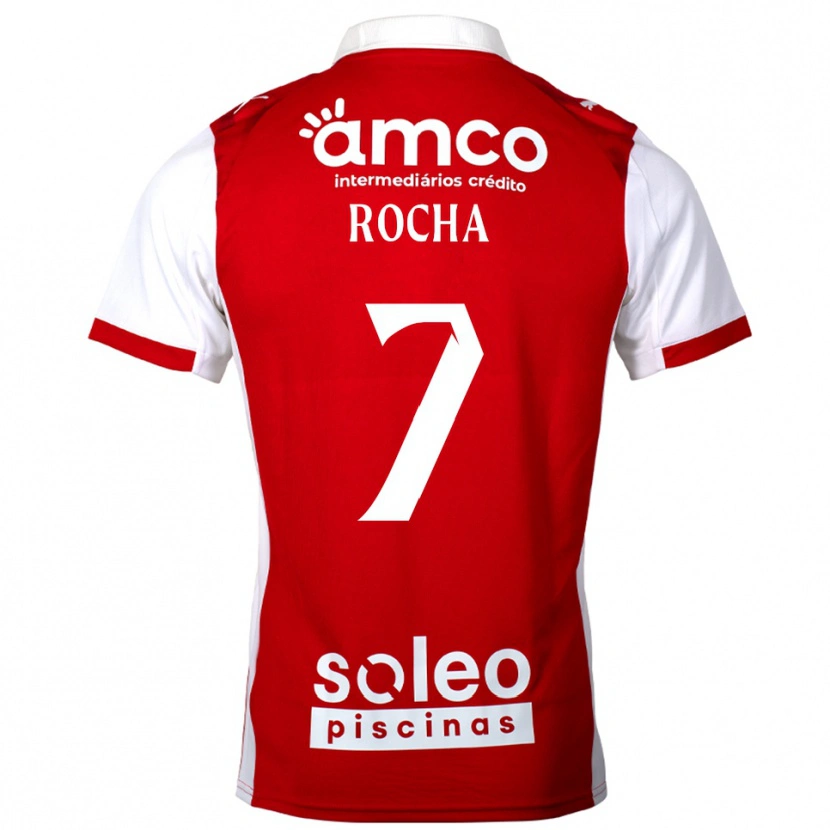 Danxen Kinderen Carolina Rocha #7 Rood Wit Thuisshirt Thuistenue 2025/26 T-Shirt