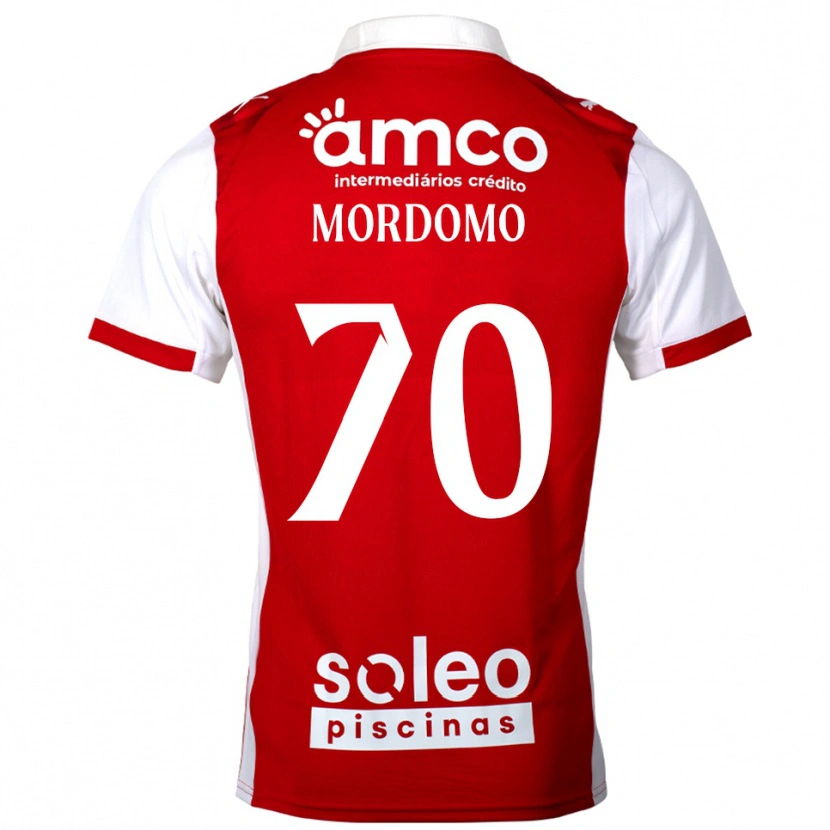 Danxen Kinderen Mordomo #70 Rood Wit Thuisshirt Thuistenue 2025/26 T-Shirt