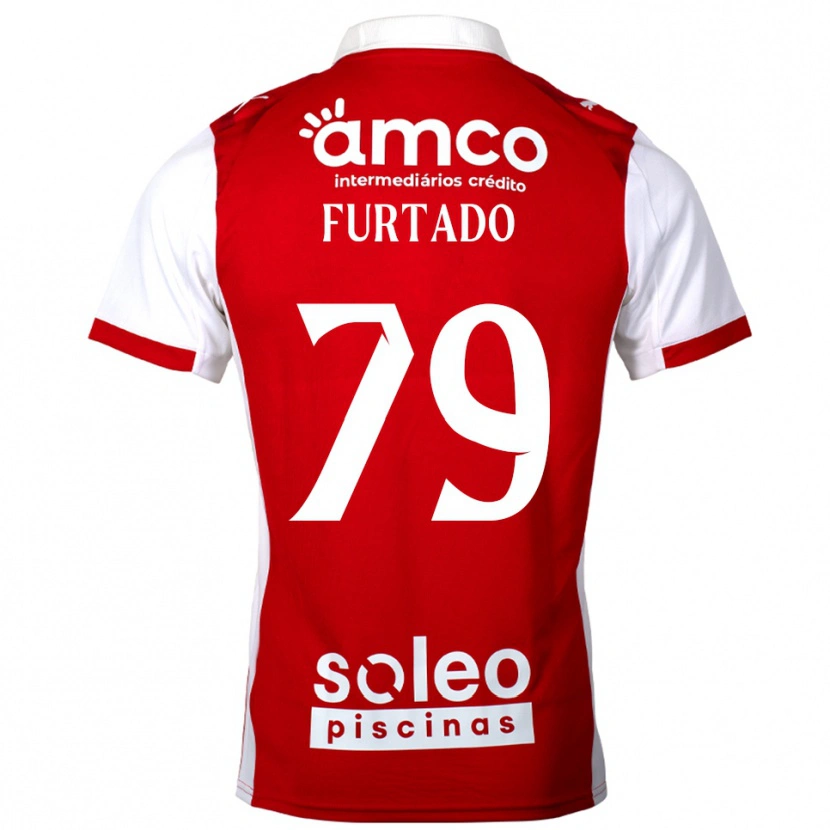 Danxen Kinderen Rúben Furtado #79 Rood Wit Thuisshirt Thuistenue 2025/26 T-Shirt