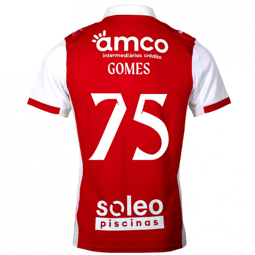 Danxen Kinderen Tomás Müller #75 Rood Wit Thuisshirt Thuistenue 2025/26 T-Shirt