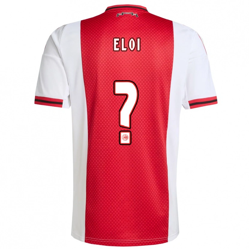 Danxen Kinderen Eloi Gómez #0 Rood Wit Thuisshirt Thuistenue 2025/26 T-Shirt