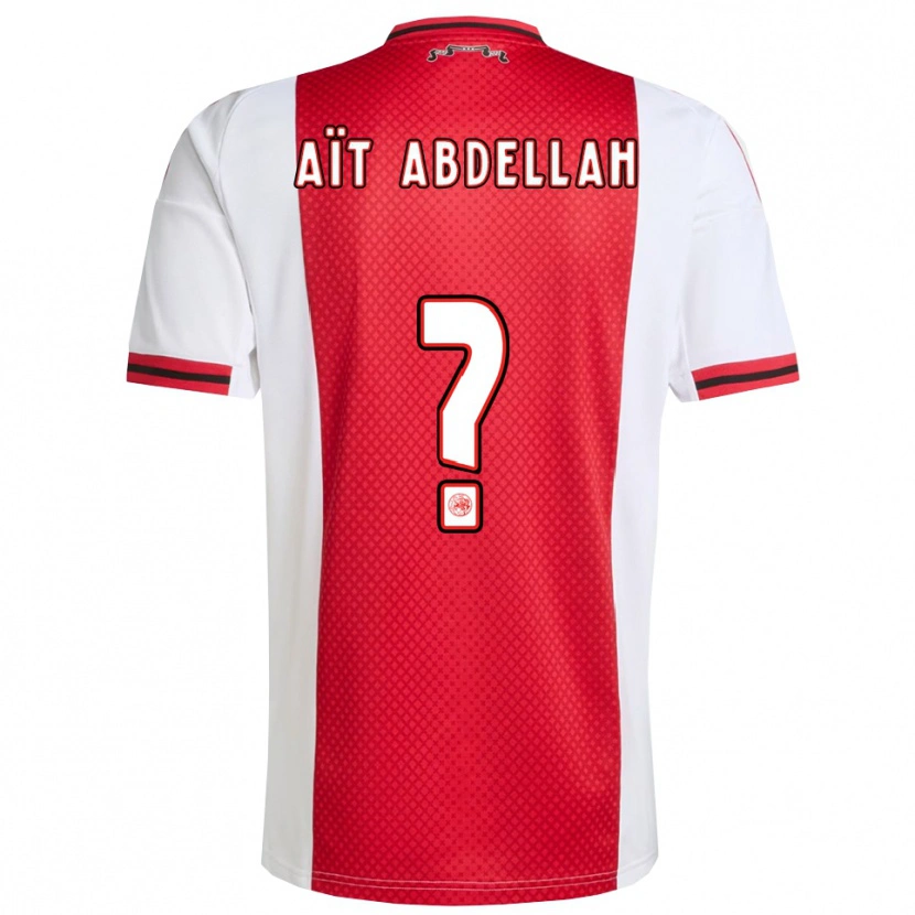 Danxen Kinderen Waleed Aït Abdellah #0 Rood Wit Thuisshirt Thuistenue 2025/26 T-Shirt