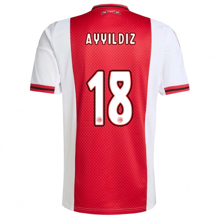 Danxen Kinderen Hasan Ayyıldız #18 Rood Wit Thuisshirt Thuistenue 2025/26 T-Shirt