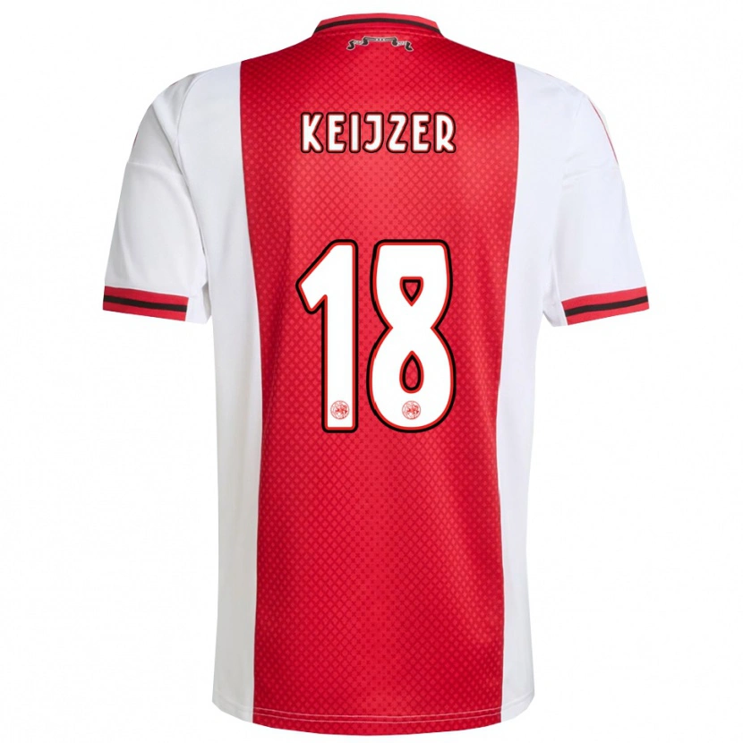 Danxen Kinderen Milicia Keijzer #18 Rood Wit Thuisshirt Thuistenue 2025/26 T-Shirt