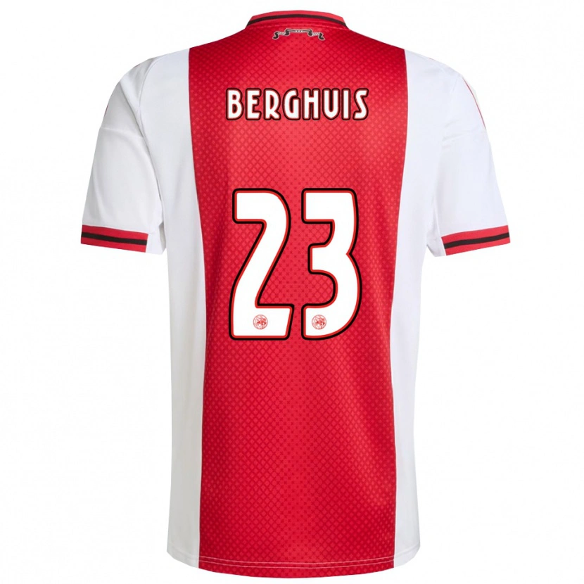 Danxen Kinderen Steven Berghuis #23 Rood Wit Thuisshirt Thuistenue 2025/26 T-Shirt
