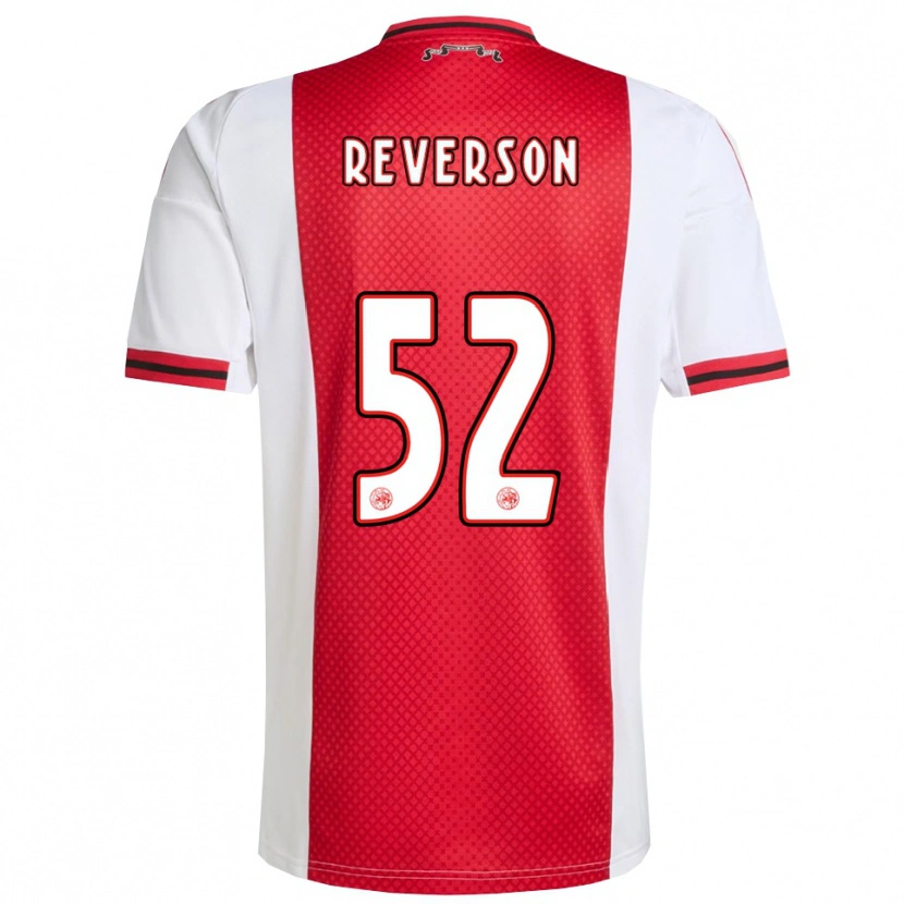 Danxen Kinderen Paul Reverson #52 Rood Wit Thuisshirt Thuistenue 2025/26 T-Shirt