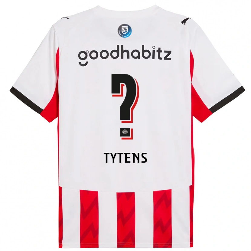 Danxen Kinderen Renzo Tytens #0 Rood Wit Thuisshirt Thuistenue 2025/26 T-Shirt