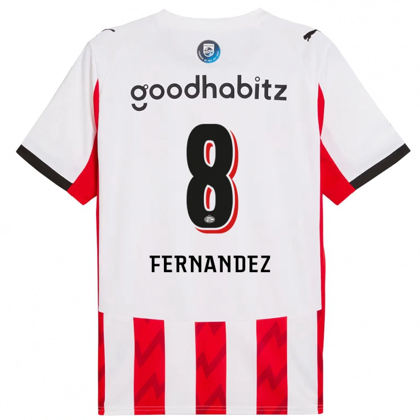 Danxen Kinderen Noah Fernandez #8 Rood Wit Thuisshirt Thuistenue 2025/26 T-Shirt