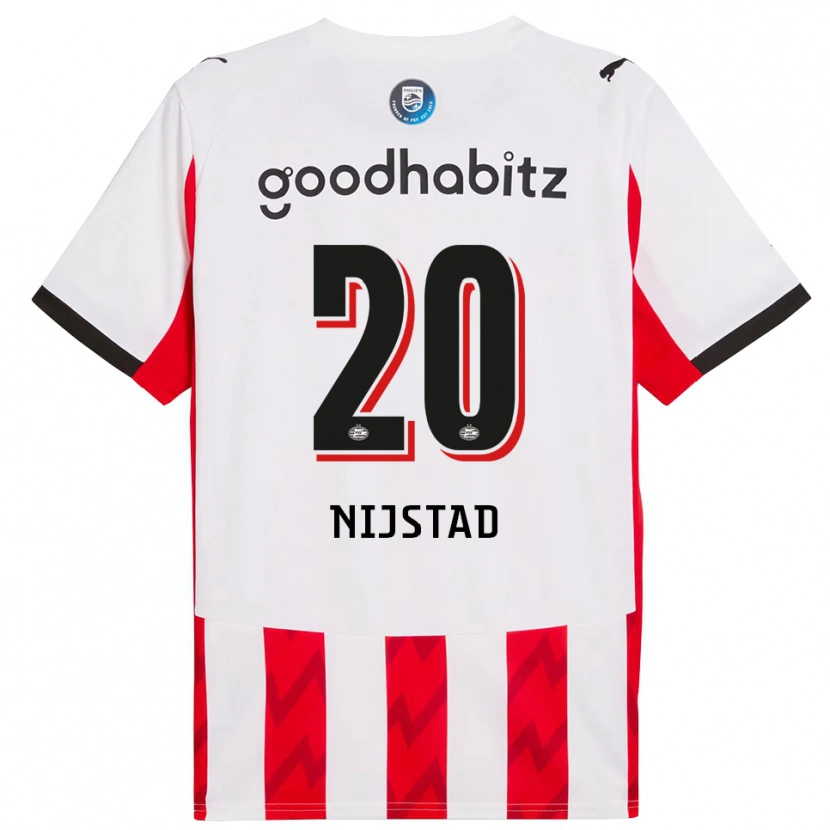Danxen Kinderen Nina Nijstad #20 Rood Wit Thuisshirt Thuistenue 2025/26 T-Shirt