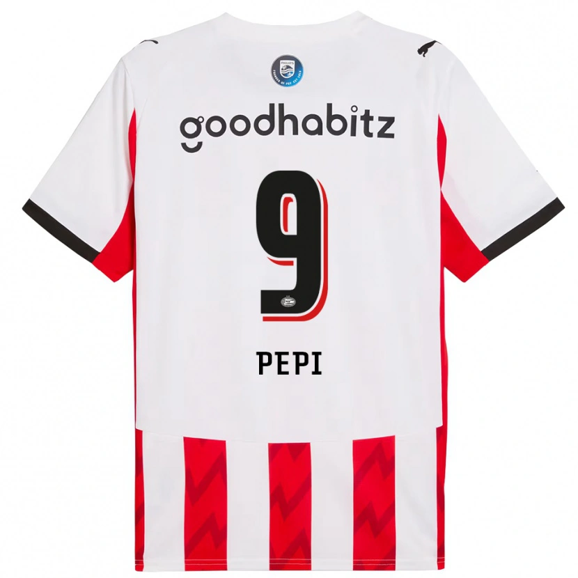 Danxen Kinderen Ricardo Pepi #9 Rood Wit Thuisshirt Thuistenue 2025/26 T-Shirt
