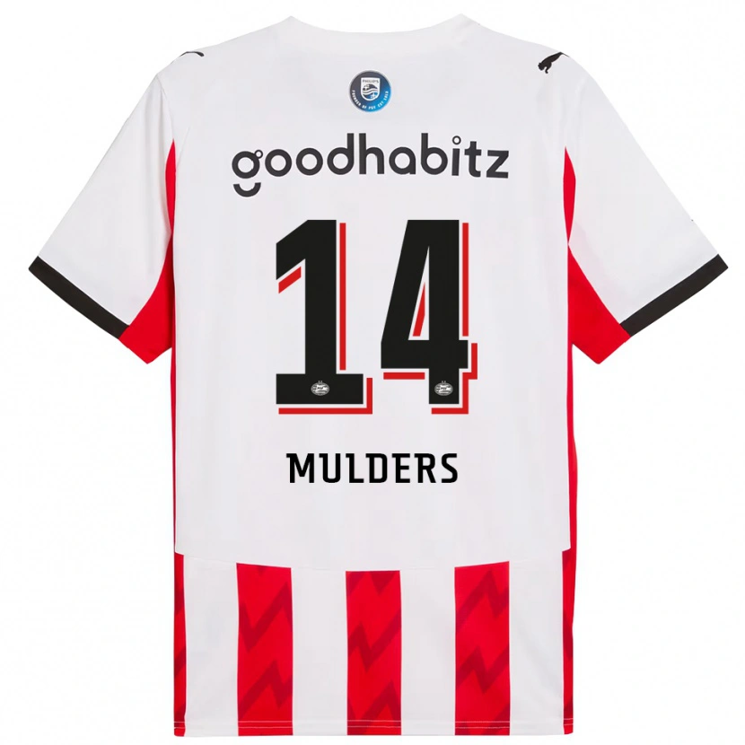 Danxen Kinderen Boet Mulders #14 Rood Wit Thuisshirt Thuistenue 2025/26 T-Shirt