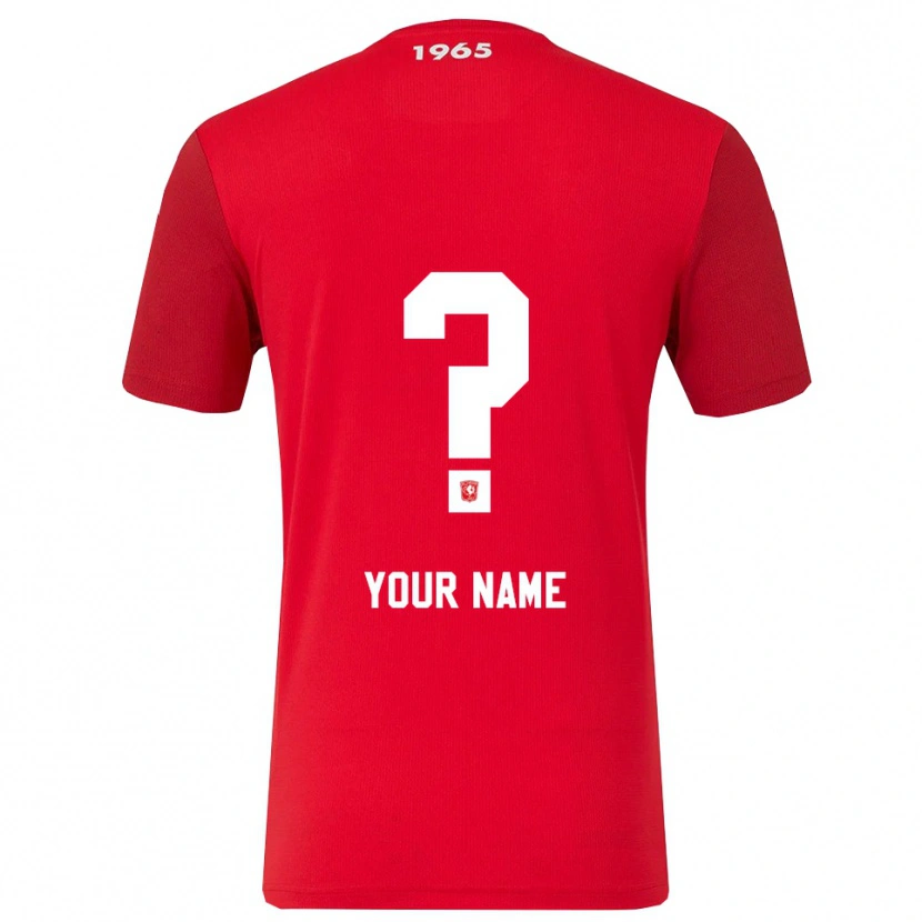 Danxen Kinderen Uw Naam #0 Rood Wit Thuisshirt Thuistenue 2025/26 T-Shirt