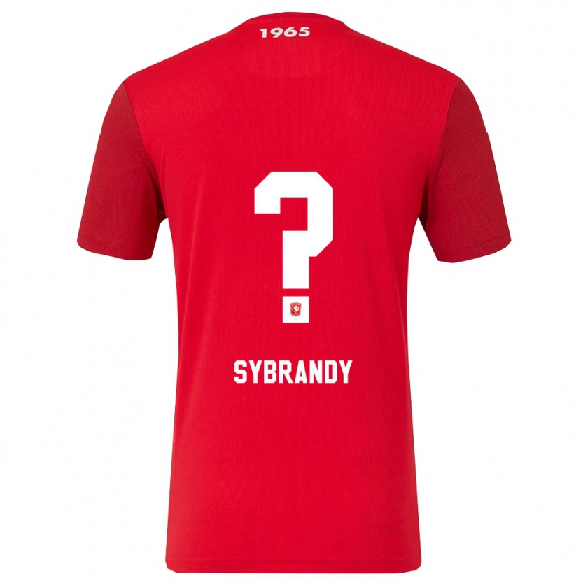 Danxen Kinderen Sander Sybrandy #0 Rood Wit Thuisshirt Thuistenue 2025/26 T-Shirt