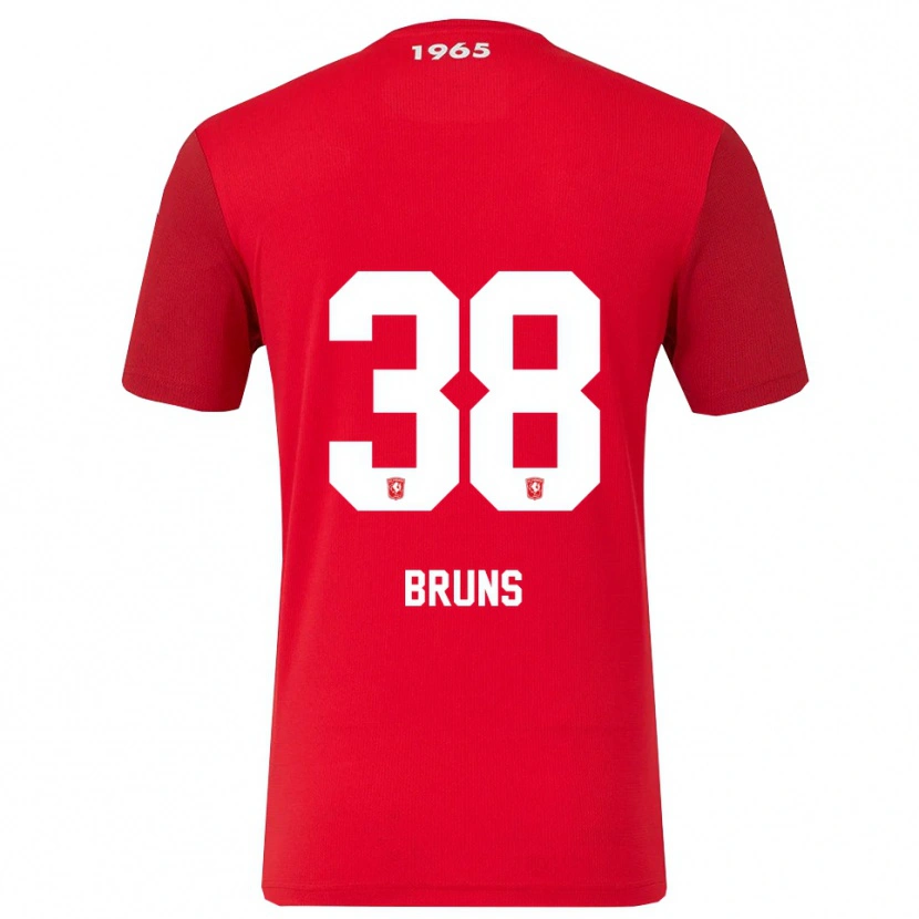 Danxen Kinderen Max Bruns #38 Rood Wit Thuisshirt Thuistenue 2025/26 T-Shirt