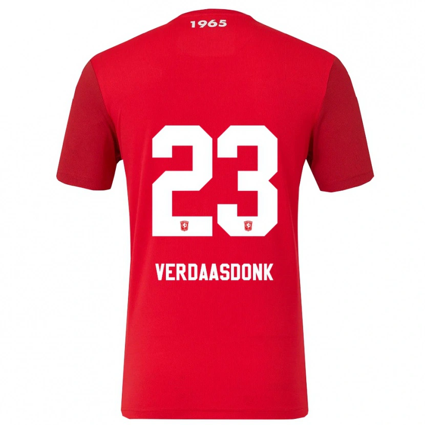 Danxen Kinderen Suus Verdaasdonk #23 Rood Wit Thuisshirt Thuistenue 2025/26 T-Shirt