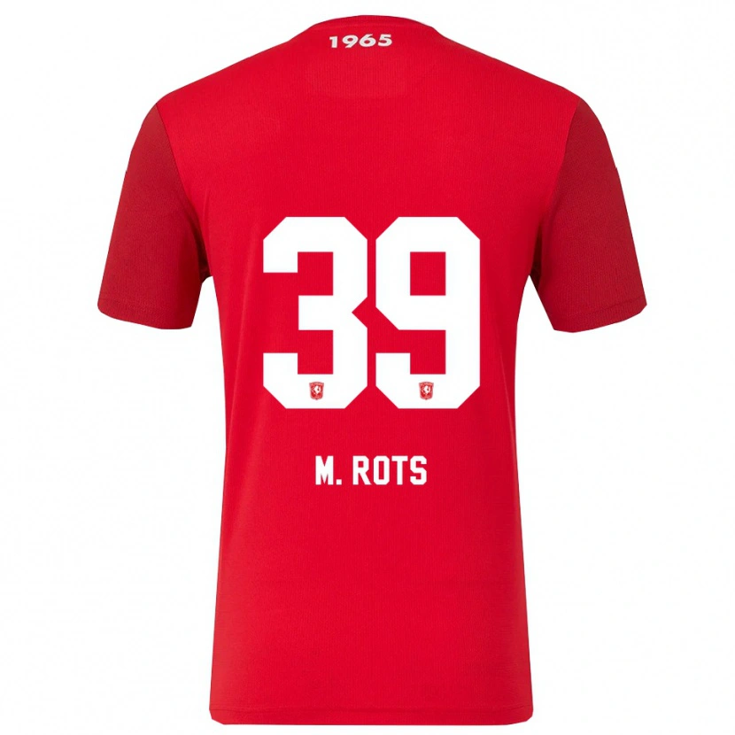 Danxen Kinderen Mats Rots #39 Rood Wit Thuisshirt Thuistenue 2025/26 T-Shirt