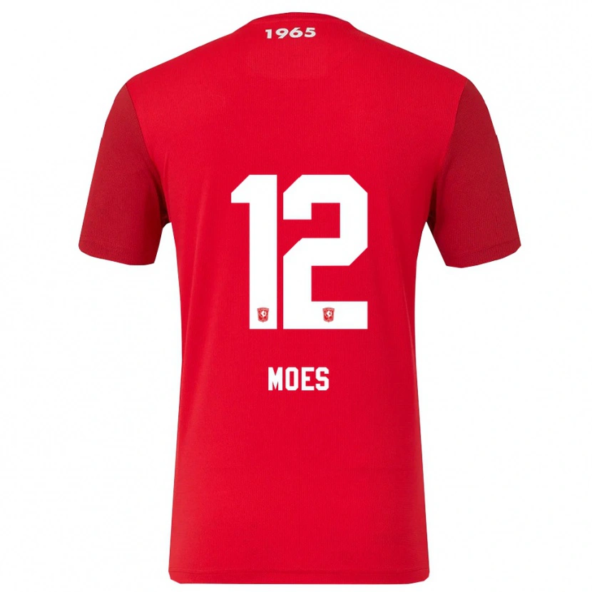 Danxen Kinderen Lucas Moes #12 Rood Wit Thuisshirt Thuistenue 2025/26 T-Shirt