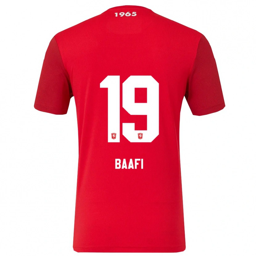 Danxen Kinderen Maximilian Baafi #19 Rood Wit Thuisshirt Thuistenue 2025/26 T-Shirt
