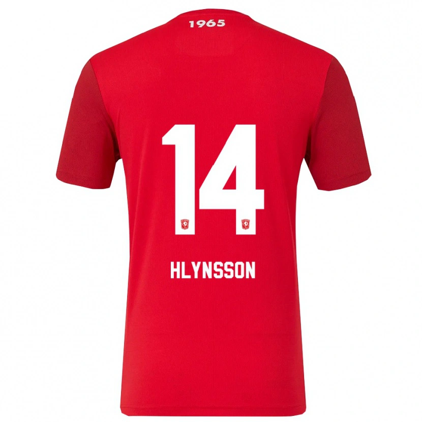 Danxen Kinderen Kristian Hlynsson #14 Rood Wit Thuisshirt Thuistenue 2025/26 T-Shirt