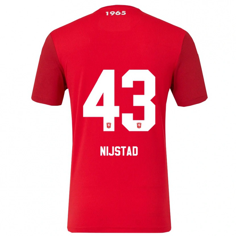 Danxen Kinderen Ruud Nijstad #43 Rood Wit Thuisshirt Thuistenue 2025/26 T-Shirt