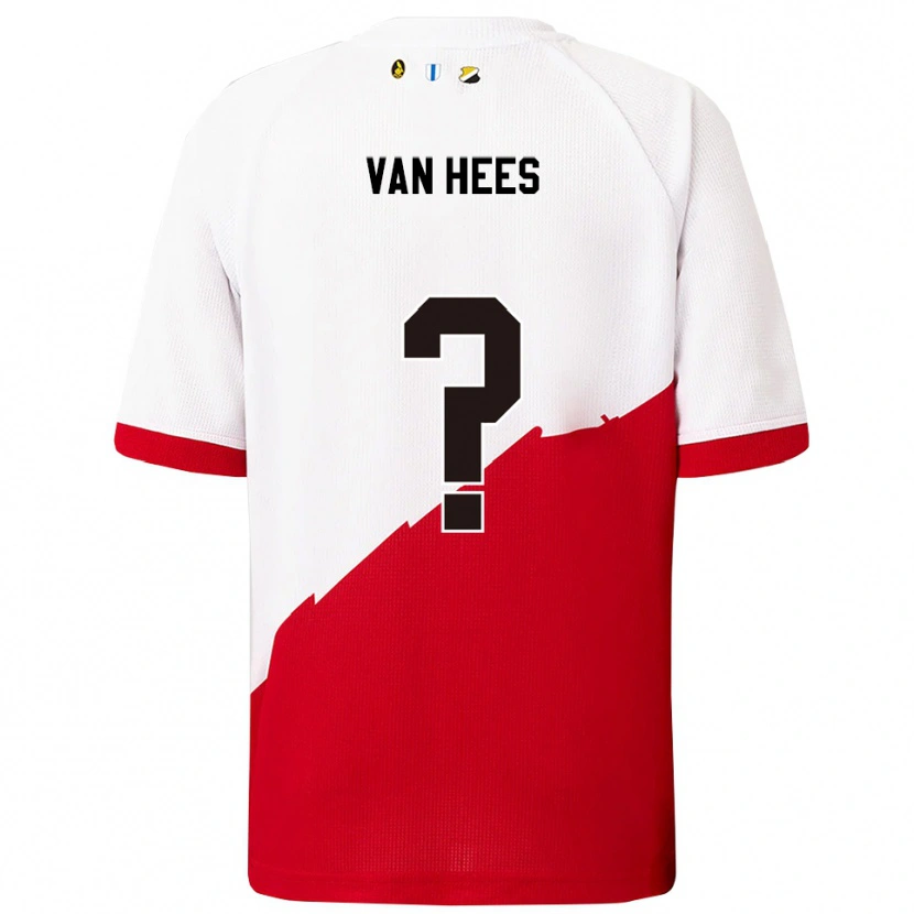 Danxen Kinderen Rickson Van Hees #0 Wit Rood Thuisshirt Thuistenue 2025/26 T-Shirt