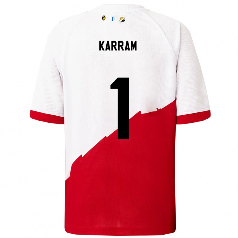 Danxen Kinderen Faris Karram #1 Wit Rood Thuisshirt Thuistenue 2025/26 T-Shirt