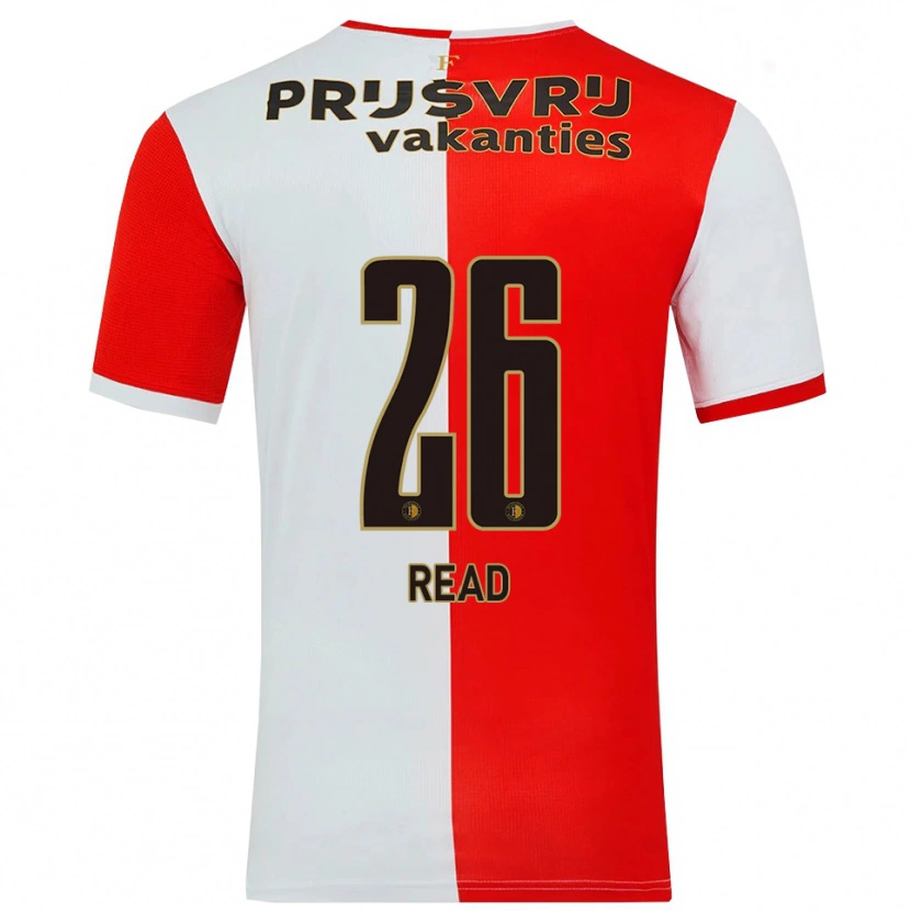 Danxen Kinderen Givairo Read #26 Rood Wit Thuisshirt Thuistenue 2025/26 T-Shirt