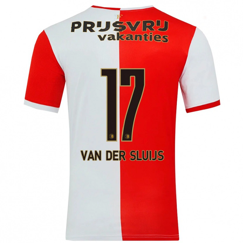 Danxen Kinderen Noëlle Van Der Sluijs #17 Rood Wit Thuisshirt Thuistenue 2025/26 T-Shirt