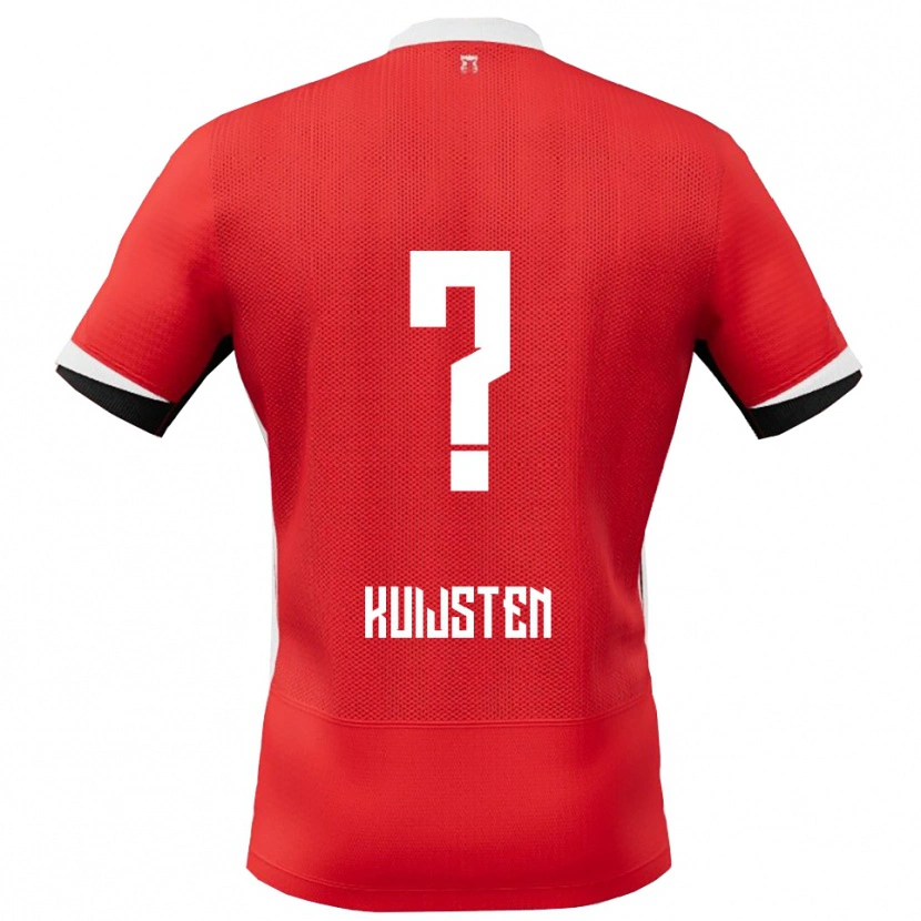 Danxen Kinderen Tristan Kuijsten #0 Rood Wit Thuisshirt Thuistenue 2025/26 T-Shirt