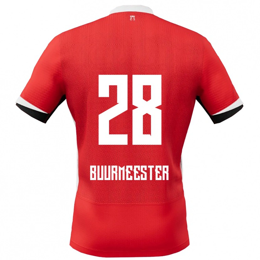 Danxen Kinderen Zico Buurmeester #28 Rood Wit Thuisshirt Thuistenue 2025/26 T-Shirt