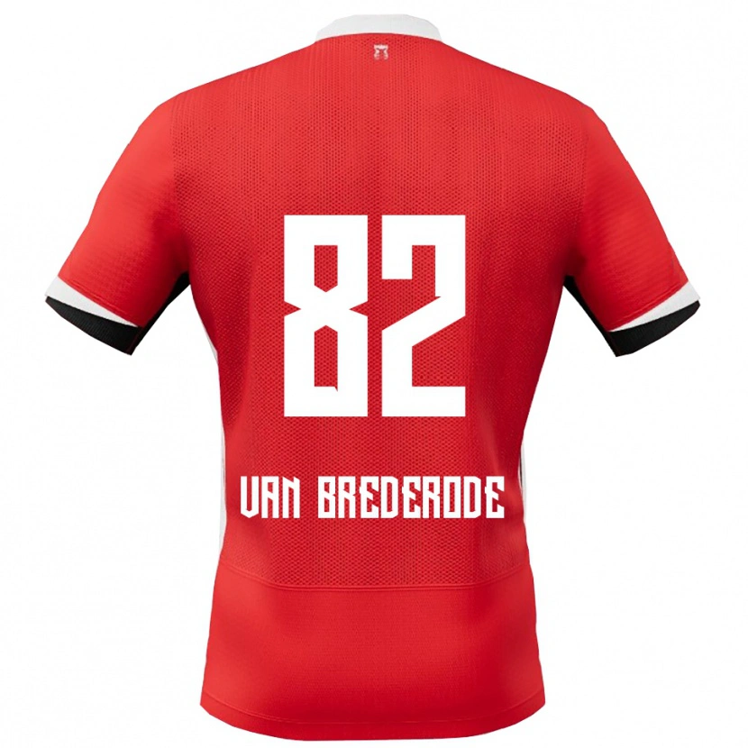 Danxen Kinderen Myron Van Brederode #82 Rood Wit Thuisshirt Thuistenue 2025/26 T-Shirt