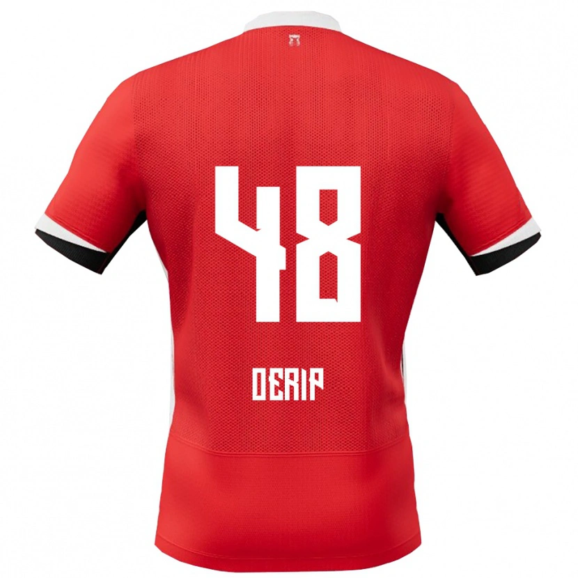 Danxen Kinderen Julian Oerip #48 Rood Wit Thuisshirt Thuistenue 2025/26 T-Shirt