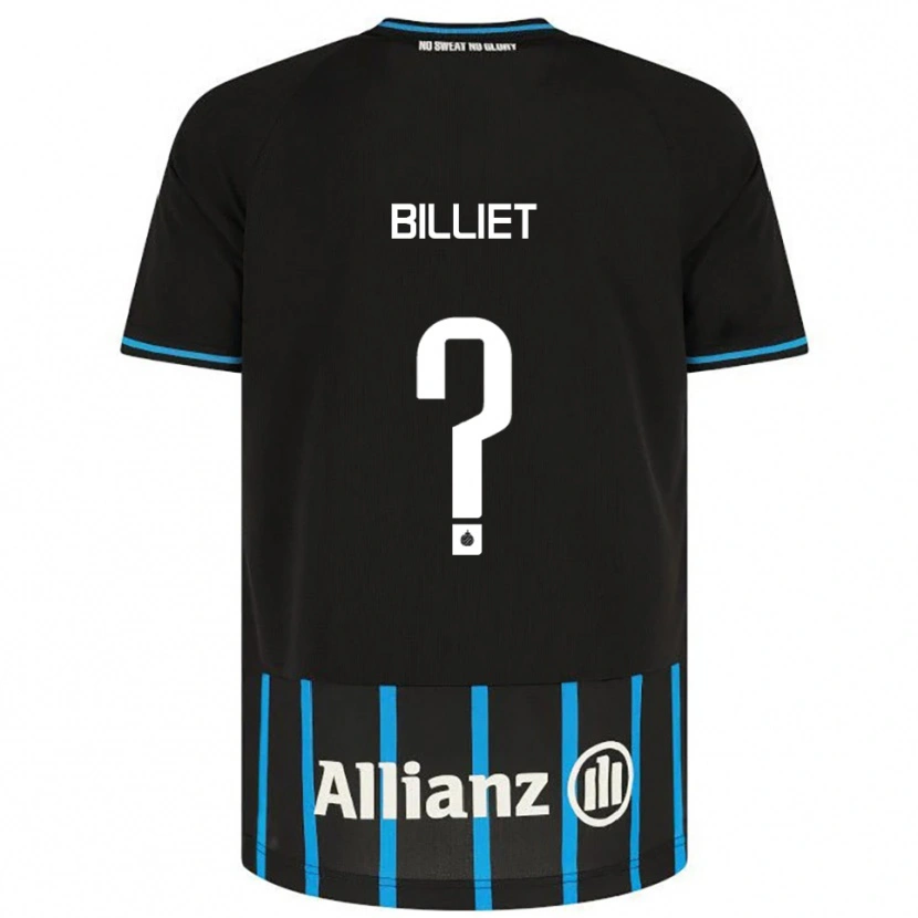 Danxen Kinderen Jonah Billiet #0 Zwart Blauw Thuisshirt Thuistenue 2025/26 T-Shirt