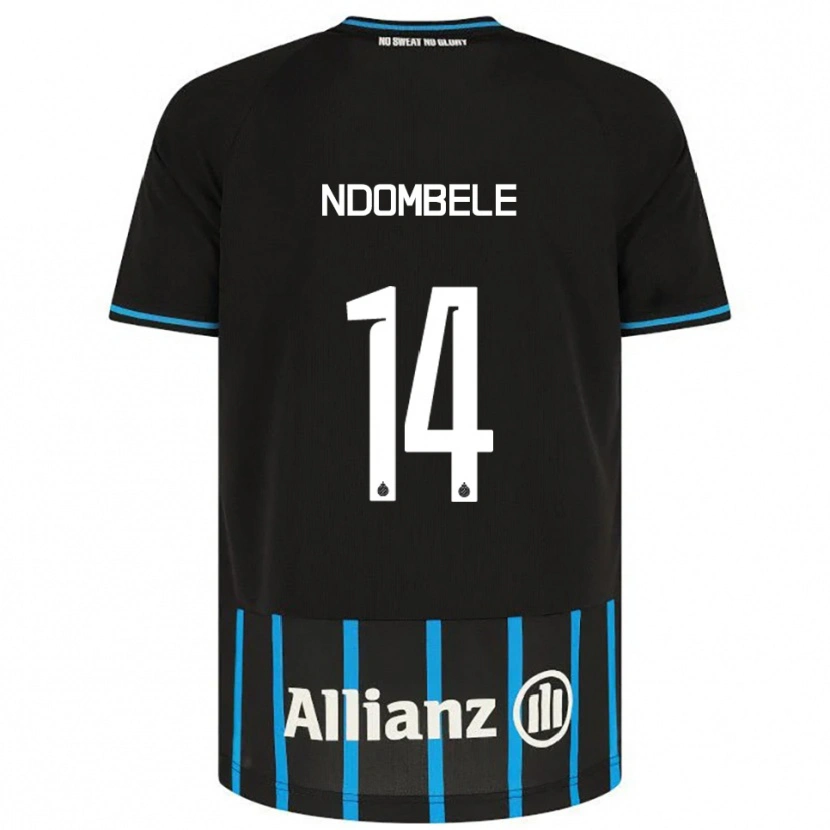 Danxen Kinderen Don Ndombele #14 Zwart Blauw Thuisshirt Thuistenue 2025/26 T-Shirt