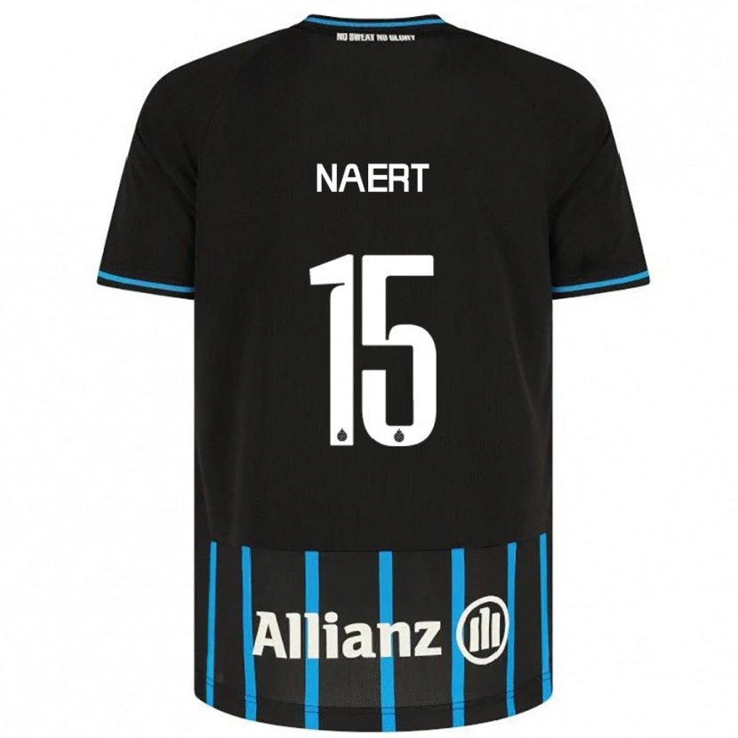 Danxen Kinderen Stan Naert #15 Zwart Blauw Thuisshirt Thuistenue 2025/26 T-Shirt
