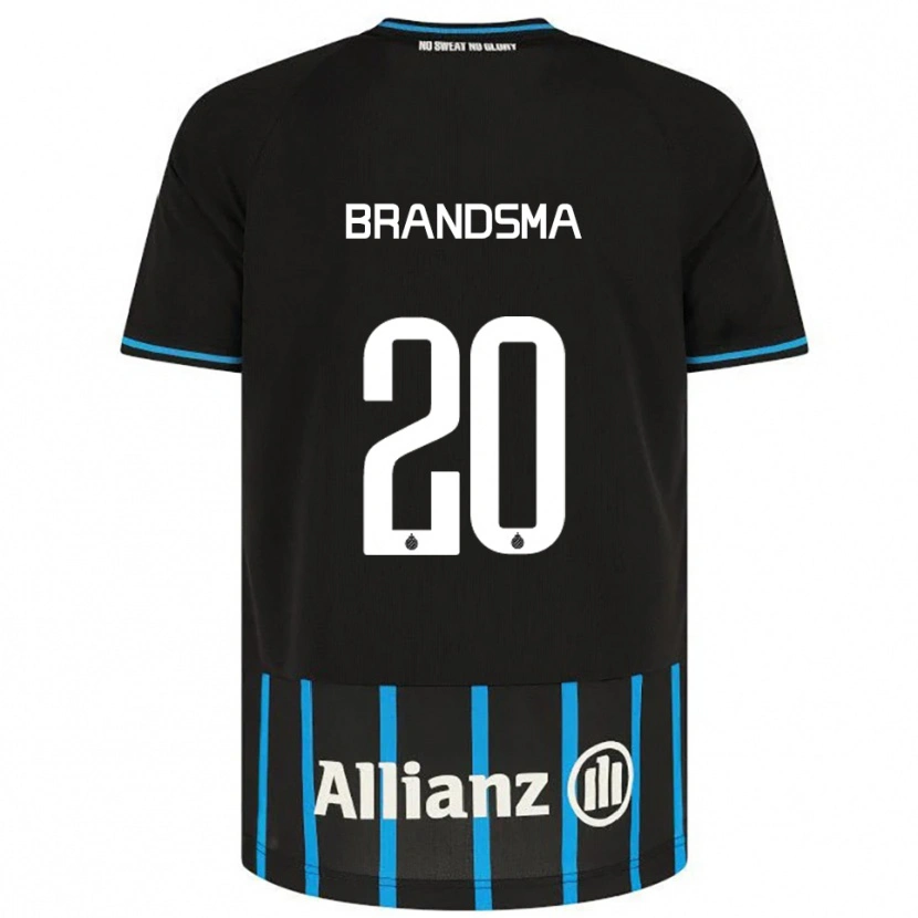 Danxen Kinderen Ilke Brandsma #20 Zwart Blauw Thuisshirt Thuistenue 2025/26 T-Shirt