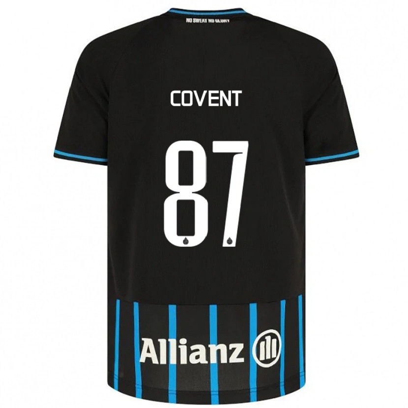 Danxen Kinderen Jorijn Covent #87 Zwart Blauw Thuisshirt Thuistenue 2025/26 T-Shirt