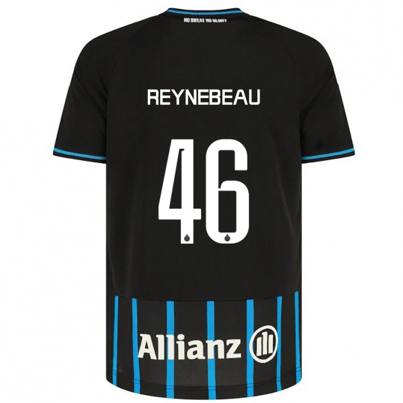Danxen Kinderen Clementine Reynebeau #46 Zwart Blauw Thuisshirt Thuistenue 2025/26 T-Shirt