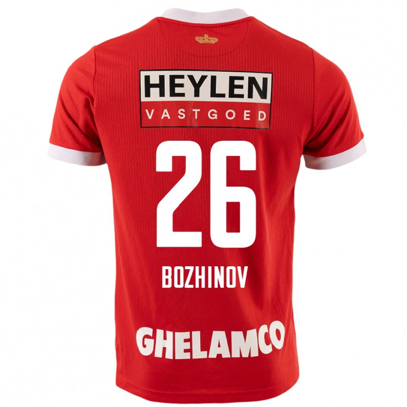 Danxen Kinderen Rosen Bozhinov #26 Rood Wit Thuisshirt Thuistenue 2025/26 T-Shirt