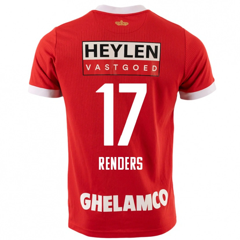 Danxen Kinderen Semm Renders #17 Rood Wit Thuisshirt Thuistenue 2025/26 T-Shirt