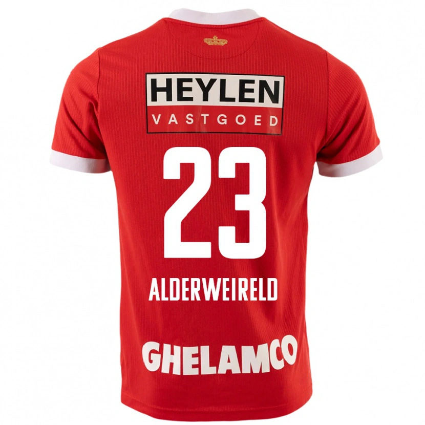 Danxen Kinderen Toby Alderweireld #23 Rood Wit Thuisshirt Thuistenue 2025/26 T-Shirt