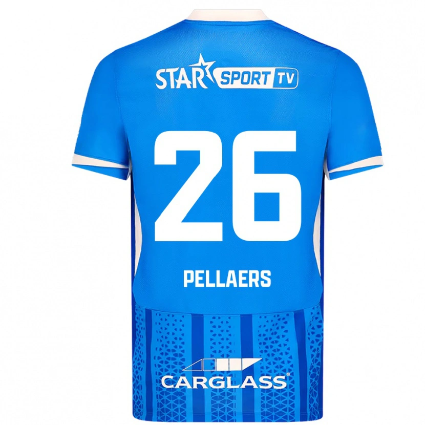 Danxen Kinderen Amanuel Pellaers #26 Blauw Wit Thuisshirt Thuistenue 2025/26 T-Shirt