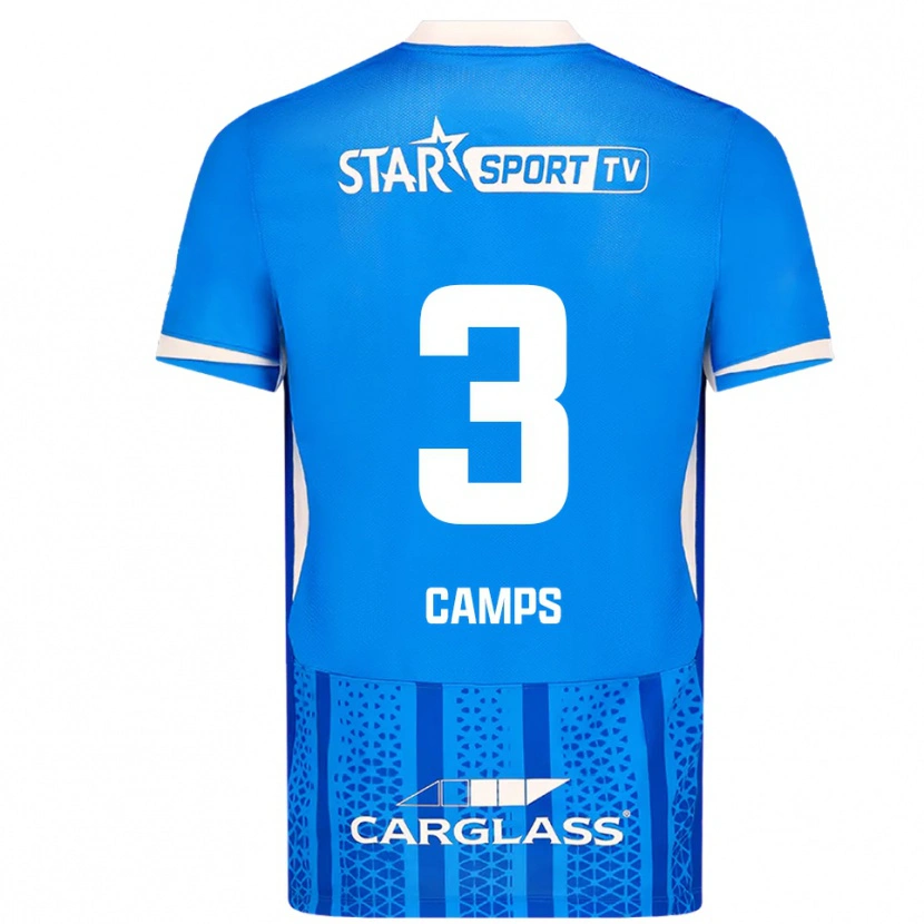 Danxen Kinderen Romy Camps #3 Blauw Wit Thuisshirt Thuistenue 2025/26 T-Shirt