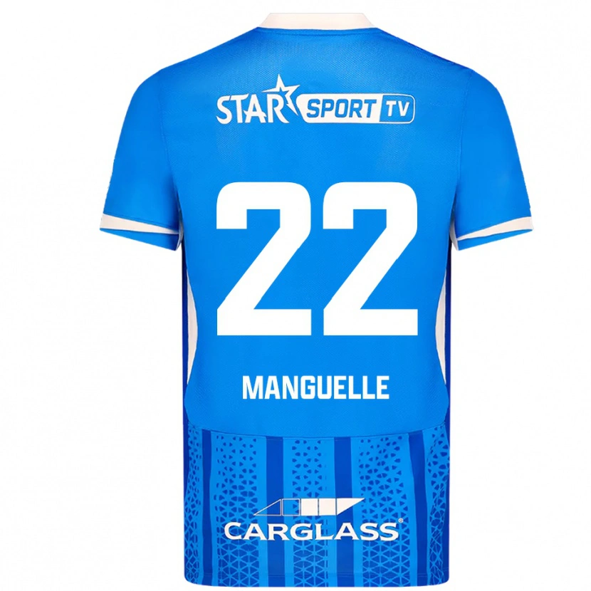 Danxen Kinderen Brad Manguelle #22 Blauw Wit Thuisshirt Thuistenue 2025/26 T-Shirt