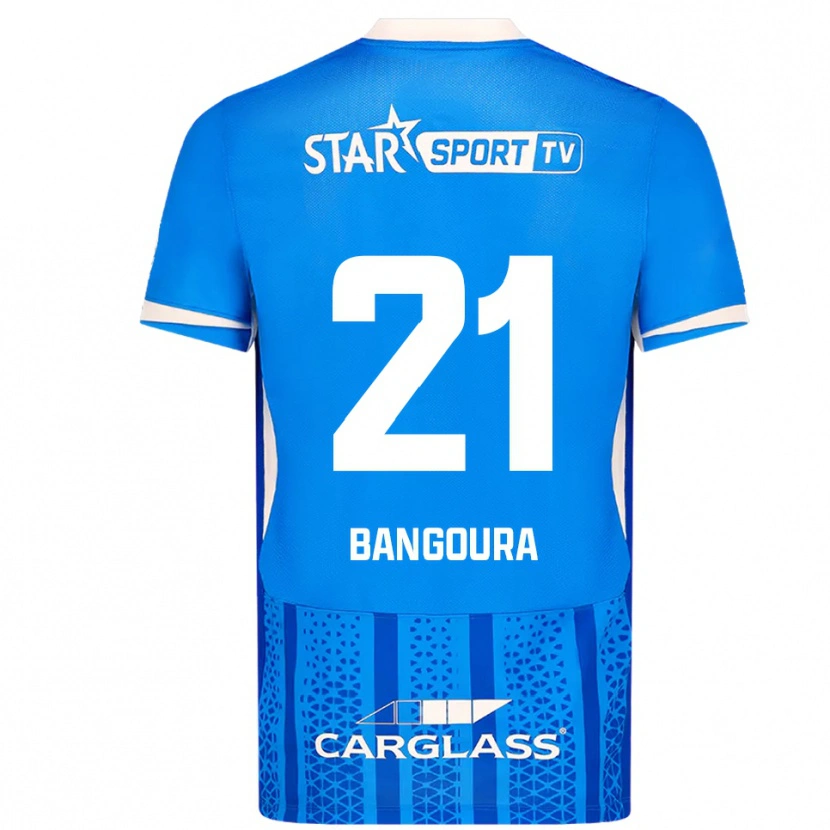 Danxen Kinderen Ibrahima Sory Bangoura #21 Blauw Wit Thuisshirt Thuistenue 2025/26 T-Shirt