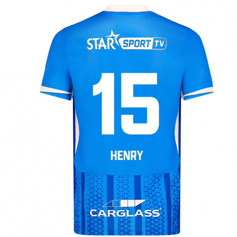 Danxen Kinderen Zion Henry #15 Blauw Wit Thuisshirt Thuistenue 2025/26 T-Shirt